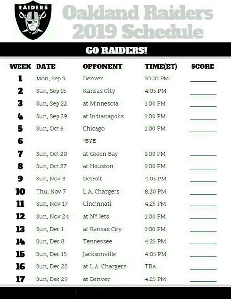 raiders schedule leak|Watch: No Gimmicks 